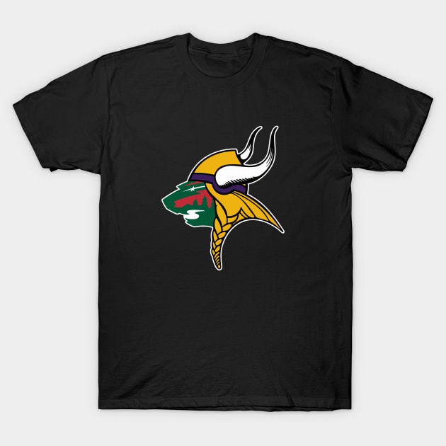 Minnesota Wild Vikings T-Shirt by phneep